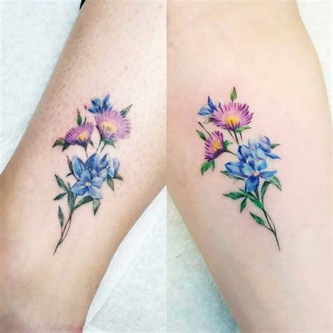 Top 53 Best Aster Flower Tattoo Ideas 2021 Inspiration Guide
