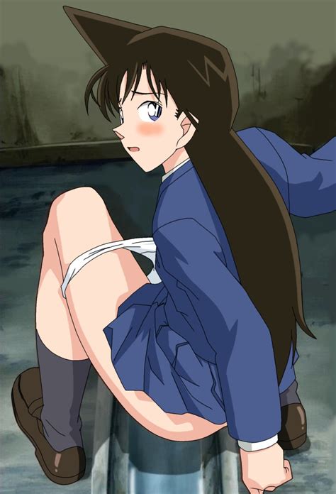 Mouri Ran Meitantei Conan Highres 1girl Bathroom Blue Eyes Blush