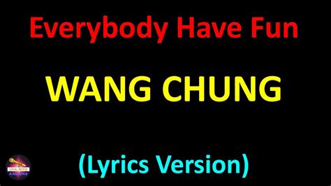 Wang Chung Everybody Have Fun Tonight Lyrics Version Youtube