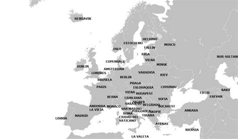 Lista Completa De Los Pa Ses Y Capitales De Europa