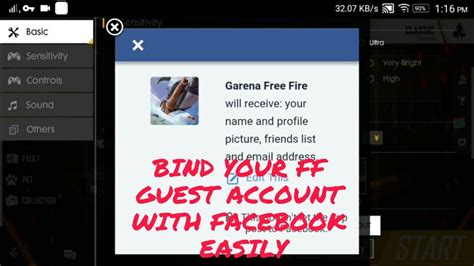 How to reset free fire id and password. How to BIND your Guest account with Facebook easily | Free ...