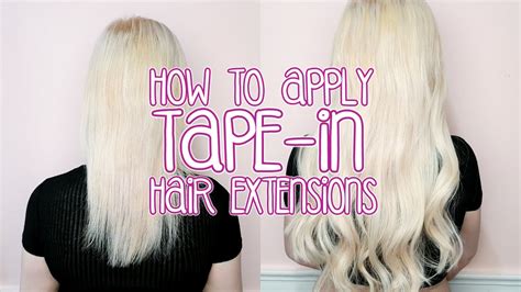 How To Apply Tape In Hair Extensions By Tashaleelyn Youtube