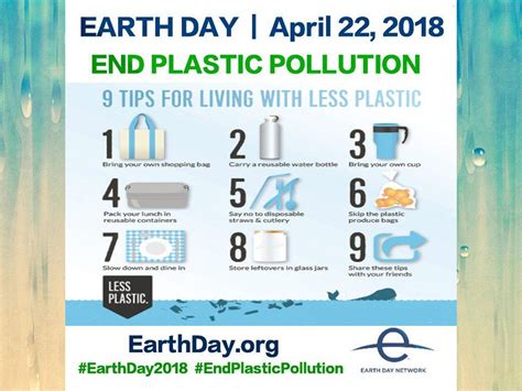 Joining earth hour's switch off reminds us that even small actions can make a big difference. Earth Day 2018 Is Dedicated To Reducing Plastic Litter And ...