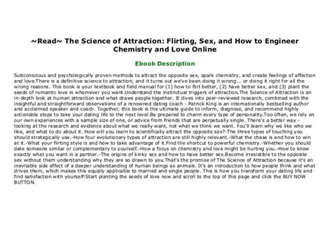 ~read~ The Science Of Attraction Flirting Sex And How To Engineer