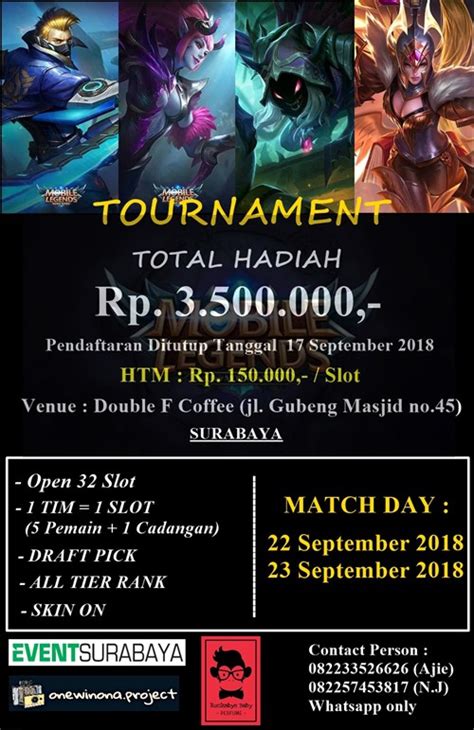 Tournament Mobile Legend · Eventsurabaya
