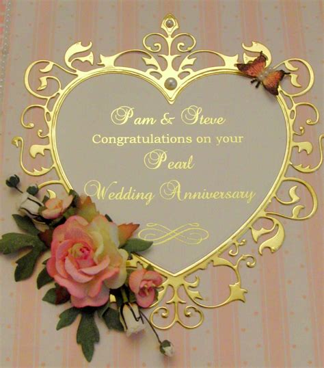 Kimber Kreations 30th Wedding Anniversary Card