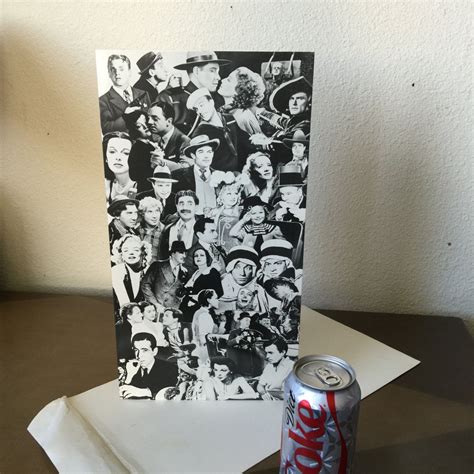 Huge Birthday Card From Group Vintage Old Hollywood Movie Stars