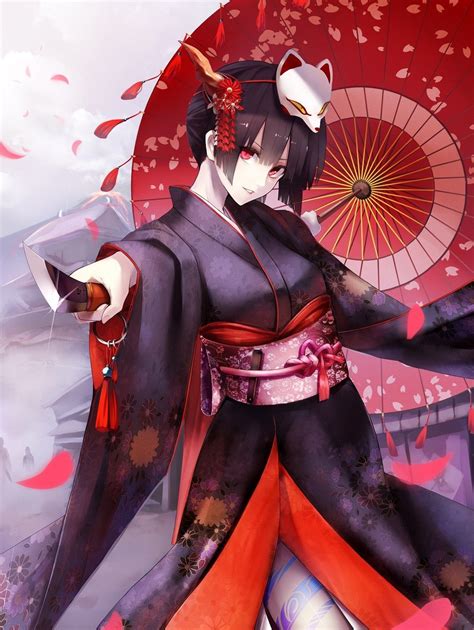 Kimono Samurai Anime Girl
