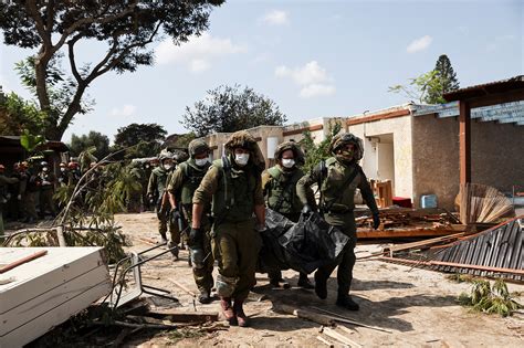 israeli general describes moment his soldiers found dead bodies in kibbutz attacked by hamas