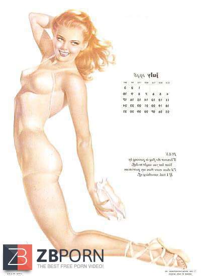 Erotic Calendar 9 Vargas Clamp Ups ZB Porn