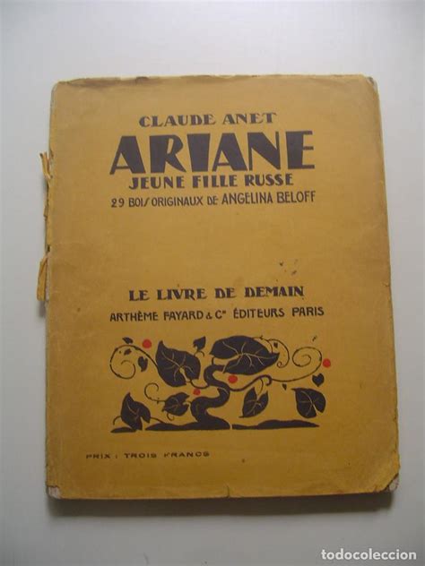 1926 Ariane Claude Anet Jeune Fille Russe 29 B Comprar Libros Antiguos De Novela Histórica En