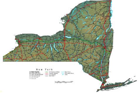 New York Map Online Maps Of New York State