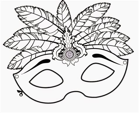 Desenhos Para Colorir Mascaras De Carnaval