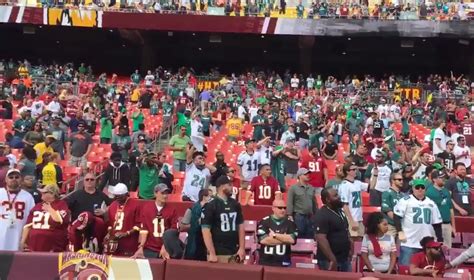 Sea Of Green Eagles Fans Took Over Fedex Field In Week 1 Win Over