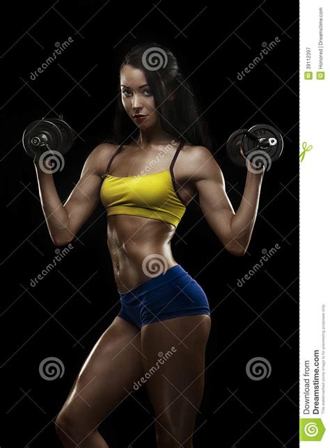 Fitnes Beauty Stock Image Image Of Tanned Attractive