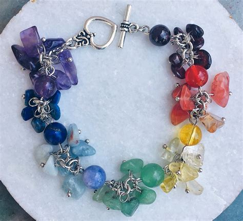 Chakra Healing Crystals Bracelet Lilladesigns