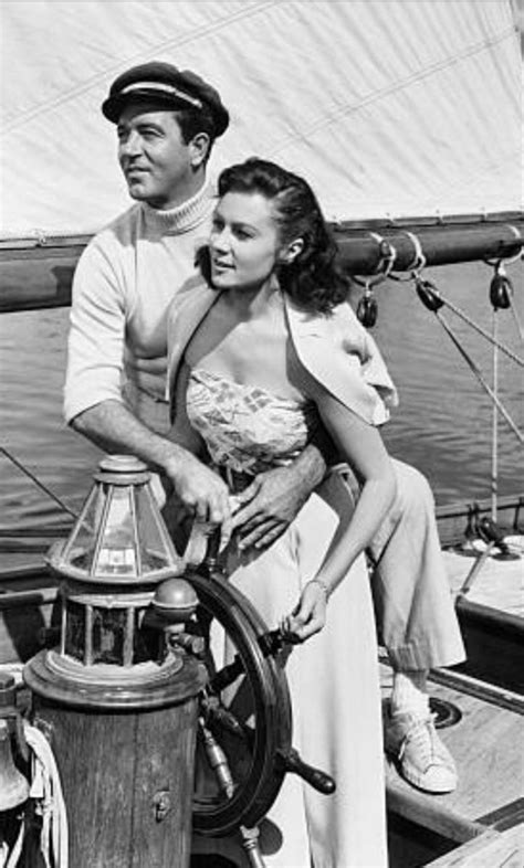 John Payne And Rhonda Fleming In Their 1951 Film Crosswinds