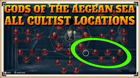 Assassins Creed Odyssey All Gods Of The Aegean Sea Cultist Locations