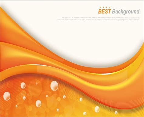 Orange Background Of Elegant Curves Vector Background Free Vector Free