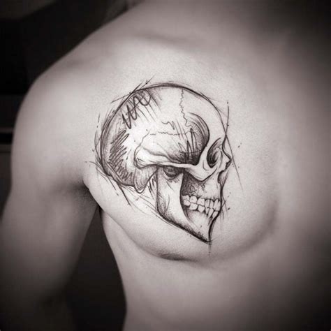 Skull Tattoo On Chest Best Tattoo Ideas Gallery