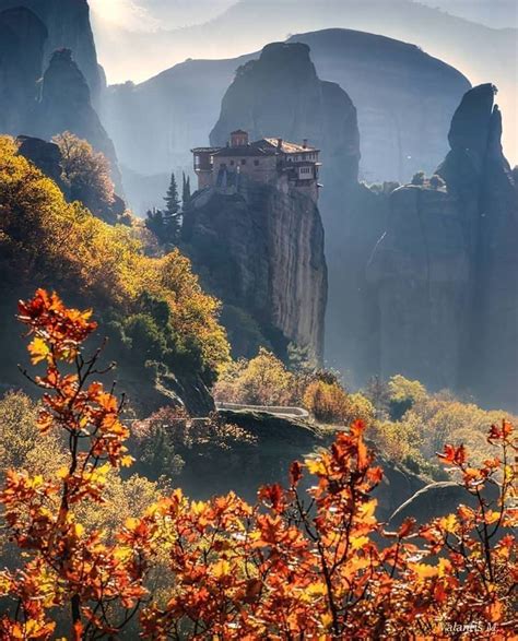 A Photo Journey In Greece Autumn In Meteora Thessaly Greece By