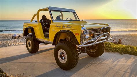 1969 Yellow Ford Bronco Roadster Custom Classic Ford Bronco