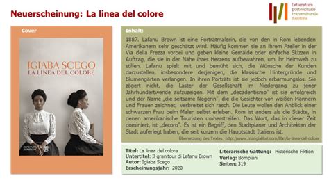 Igiaba Scego La Linea Del Colore Forschungsprojekt