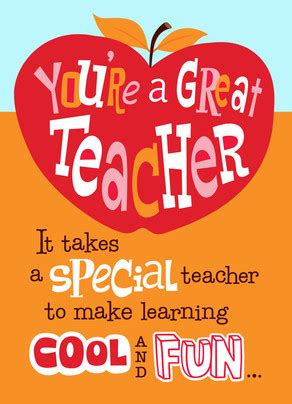 The special teacher. Teacher`s Day. Valentine quote for teacher. A Card on the teacher Day. Valentine for my teacher.