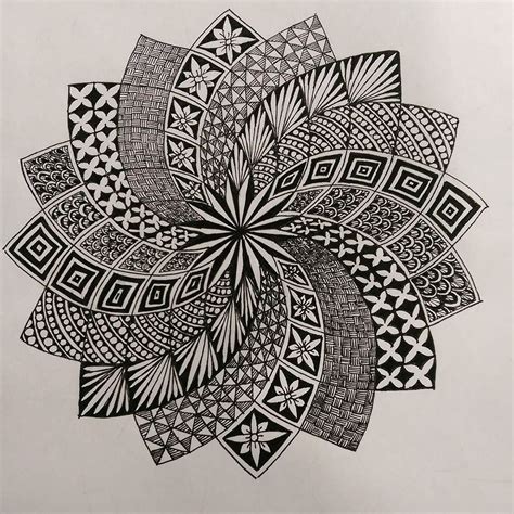 Use The Tile Mosaics To Make This Could Be Interesting Zentangle