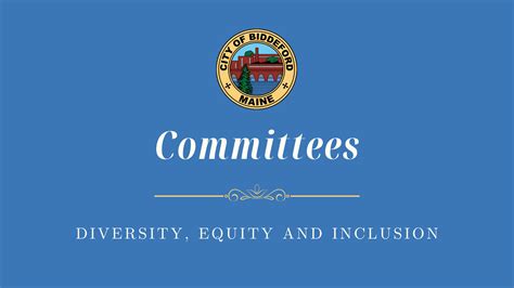 Diversity Equity And Inclusion Committee Biddeford Me
