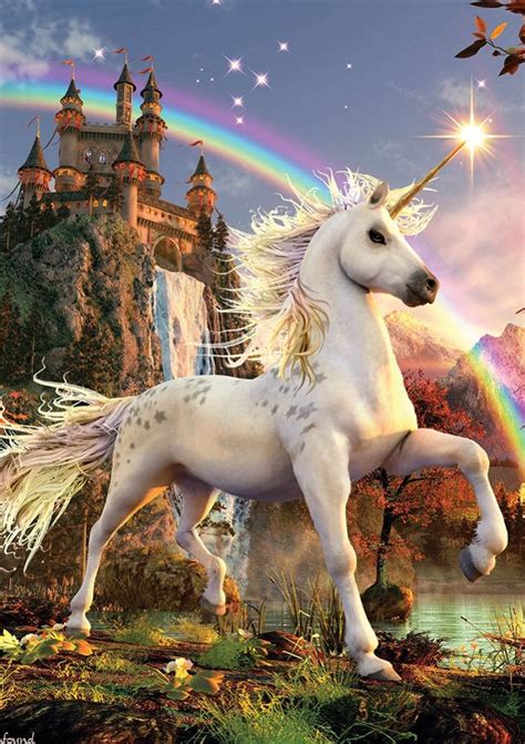 Evening Star Unicorn Card By David Penfound Unicorn Fantasy Unicorn