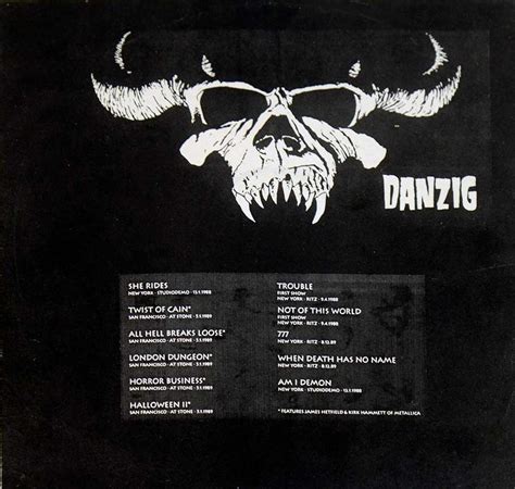 Danzig Unofficial Feat Metallica Punk Thrash Metal 12 Lp Vinyl Album Gallery Vinylrecords
