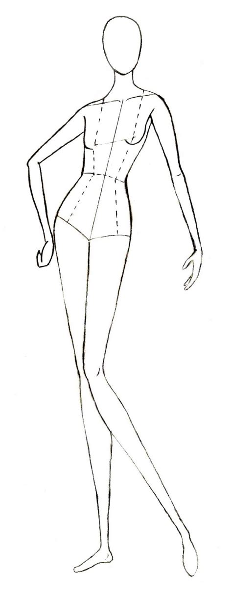 Fashion Model Figure Drawing At Getdrawings Free Download