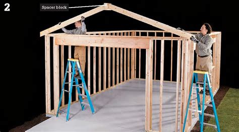Diy Fyi Step By Step How To Install Garage Roof Framing