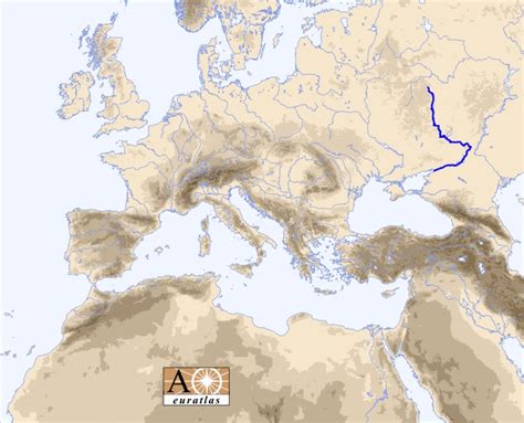 Europe Atlas The Rivers Of Europe And Mediterranean Basin Don