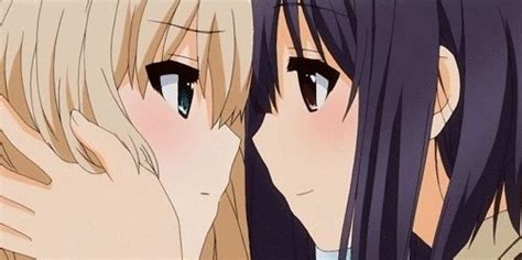 Cutest Yuri Kisses In Anime