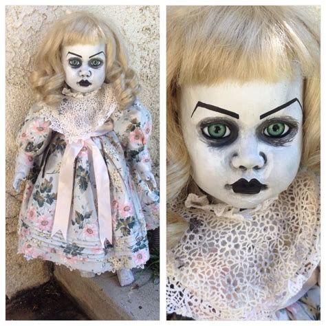 Bastet2329 Ooak Creepy Large Sweet Gothic Doll Blonde Flower Print