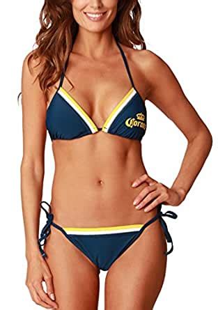 Corona Triangle Swimsuit Fashion Summer Halter Bathing Suit String Bikini Set At Amazon Womens