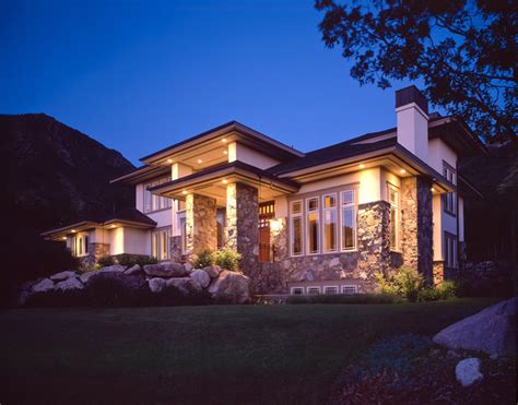 Prairie Style Residence Contemporary Exterior Salt