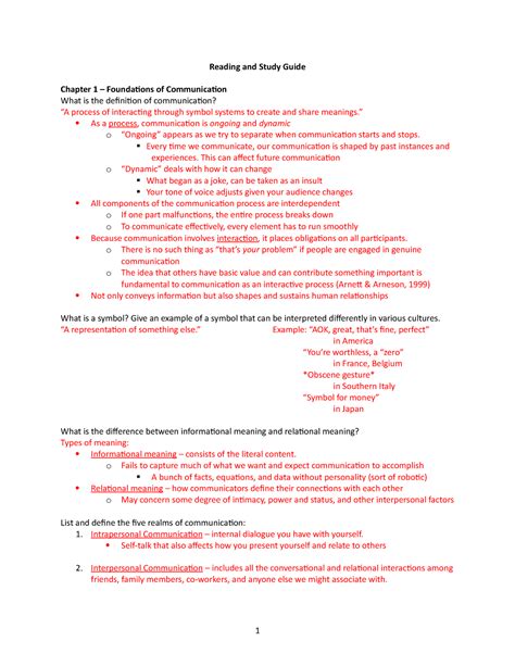 Reading Guide Chapter 1 Reading And Study Guide Chapter 1