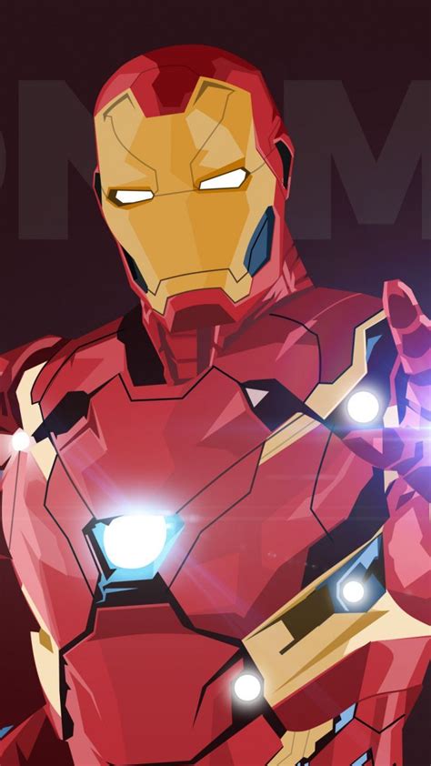Iron Man Digital Art Minimal Superhero 720x1280 Wallpaper Iron