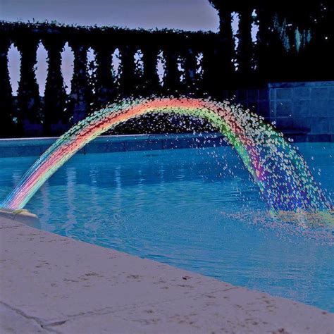Colorfoul Pool Accessory Lights Show Waterfall Fountain Above Ground W