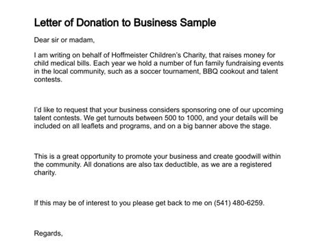 Memorial donation notification to family. Sample Donation Letter In Memory Of Someone - business form letter template