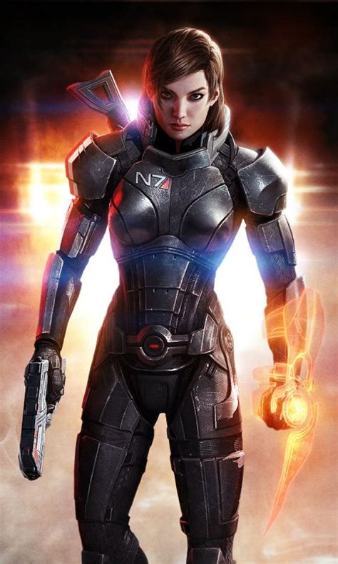 Mass Effect 3 Shepard Femshep Art 480x800 Wallpaper Mass Effect