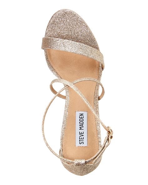 Shop for steve madden lace up heels at dillard's. Steve Madden Gold Feliz Strappy Sandals in Metallic - Lyst