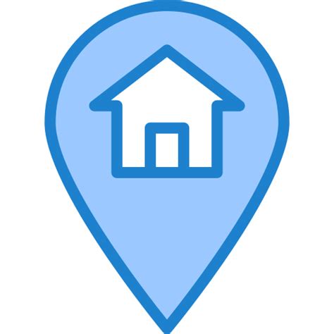 Home Address Srip Blue Icon