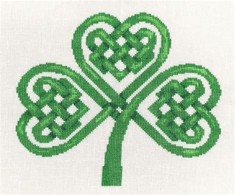 Celtic Knot Shamrock Cross Stitch Kit By Anne Peden Variant Celtic03a
