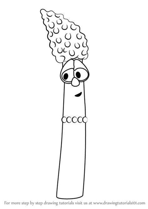 Finally, make necessary improvements to finish. Learn How to Draw Mom Asparagus from VeggieTales ...