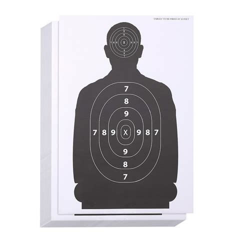 Juvale Shooting Range Paper Silhouette Targets For