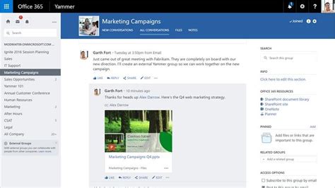 microsoft folding yammer enterprise into office 365 groups